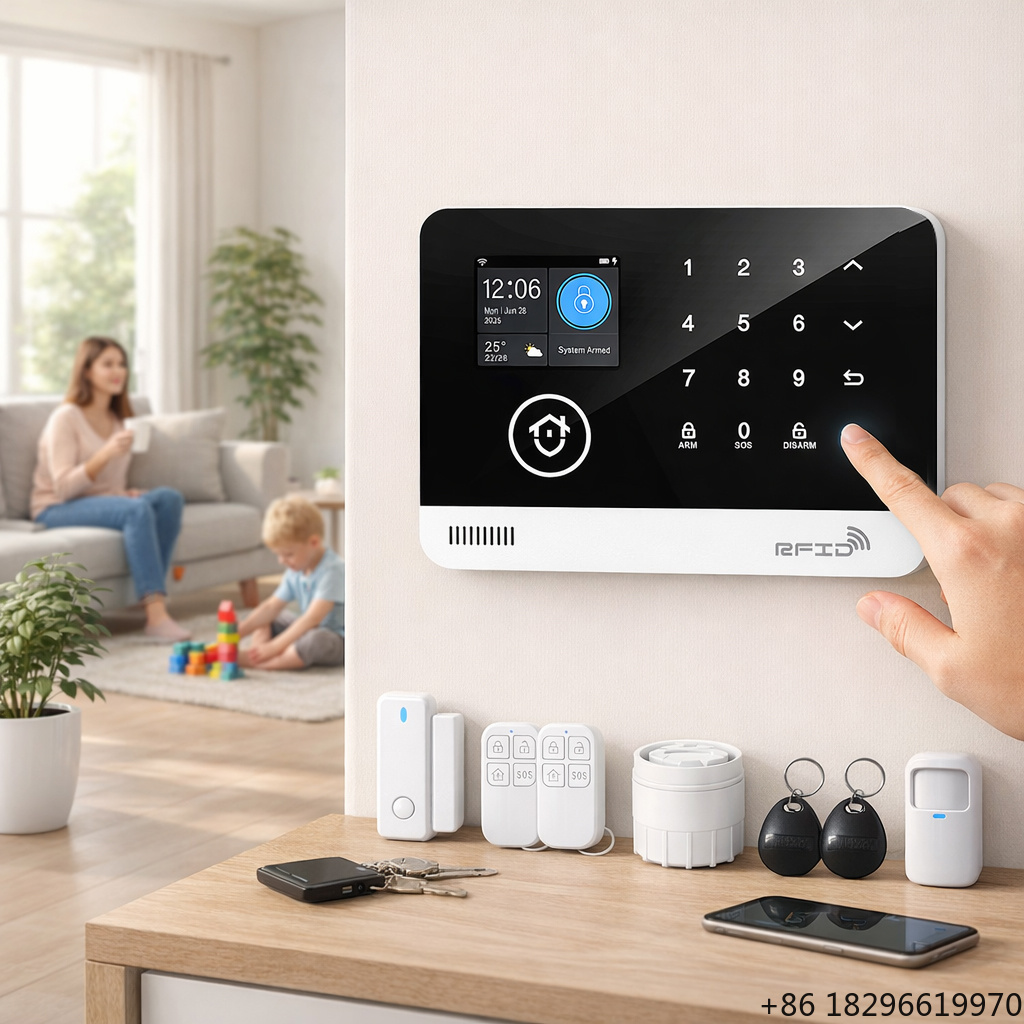 Home Security Battery Replacement - Sistem Keamanan Alarm Rumah Pintar WiFi