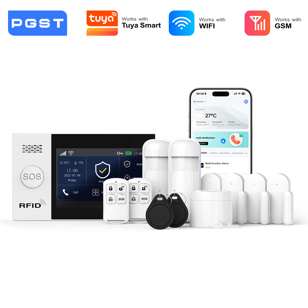 Sim Gsm Alarm - PGST 2G WiFi Alarm System Kit