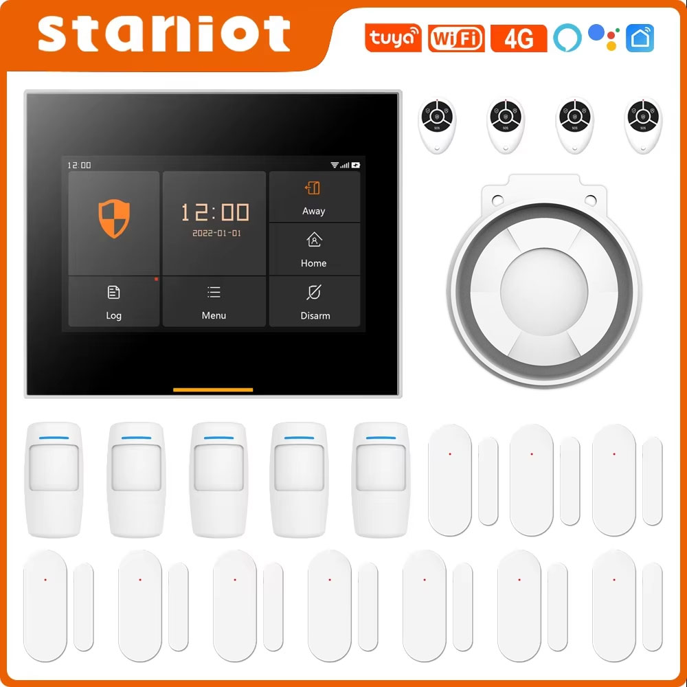 Sim Gsm Alarm - Staniot 433MHz Wireless Wifi 4G Sistem