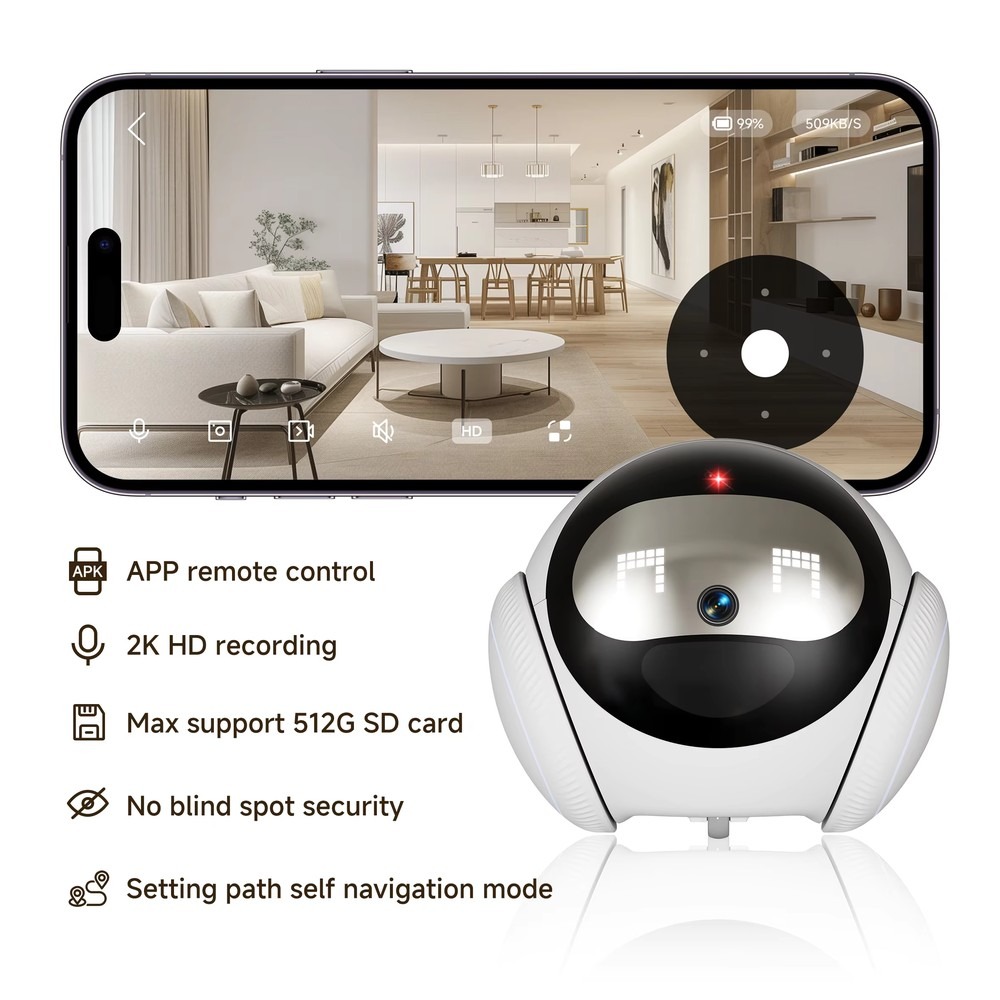 Robot S1 Desain Asli ODM HD, K - Home Security Robots ulasan dan harga