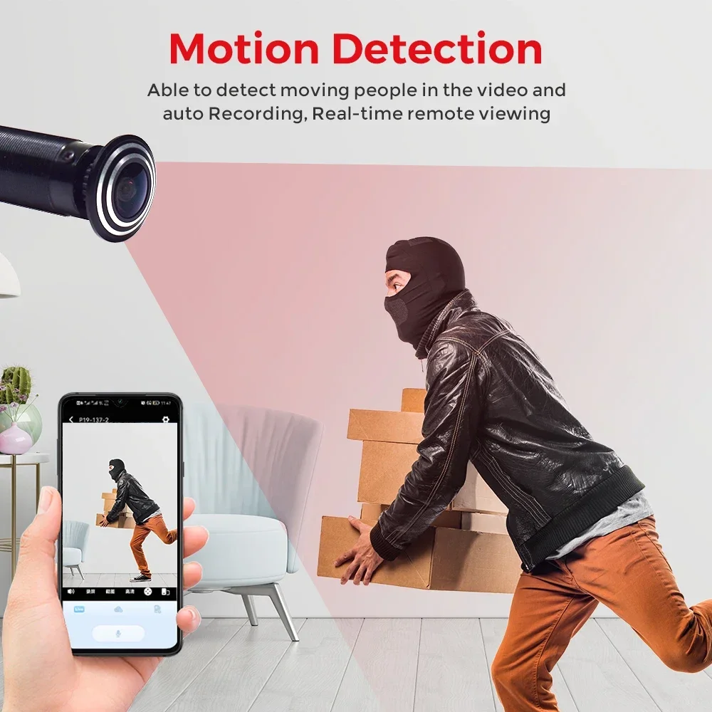 Kamera Pintu 3MP HD 2.4G/5G Wi - Home Security Front Door Camera ulasan dan harga