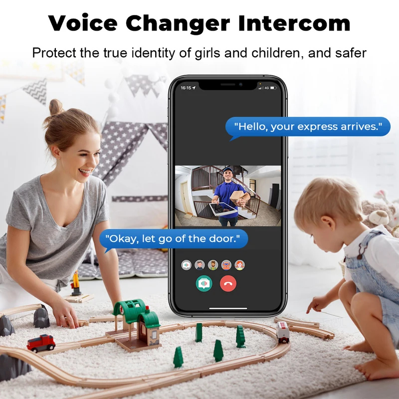 Bel Pintu Video WiFi Tuya Kame - Home Security Front Door Camera ulasan dan harga