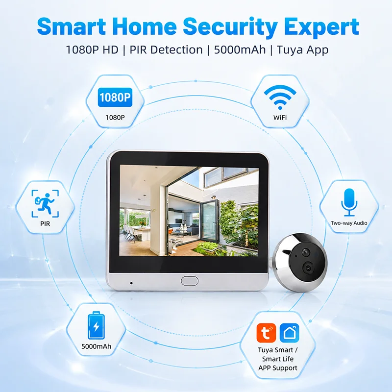 Kamera Pengintai Pintu Digital - Home Security Front Door Camera ulasan dan harga