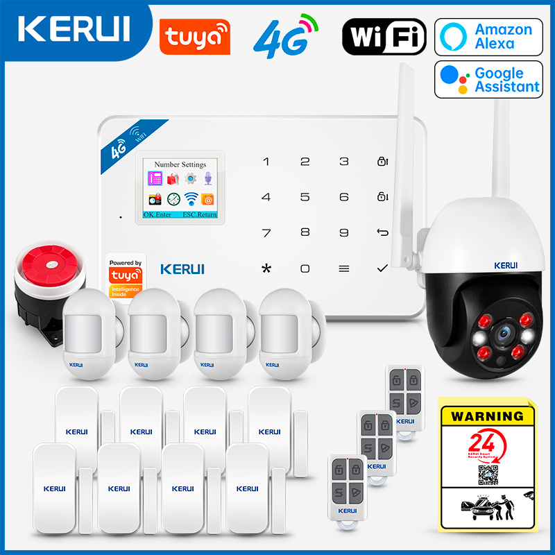 KERUI W184 4G Tuya Smart WIFI  - Home Security Front Door Camera ulasan dan harga