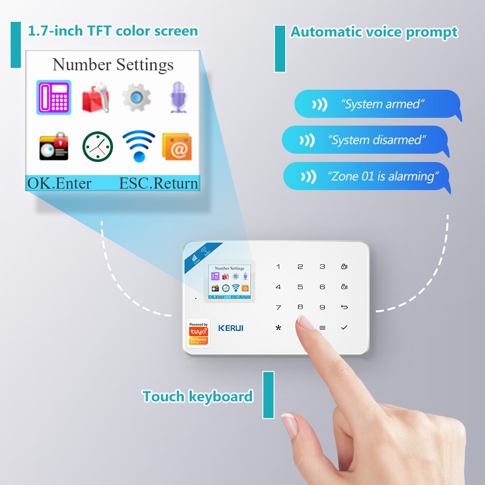 KERUI W184 4G Tuya Smart WIFI  - Home Security Front Door Camera ulasan dan harga