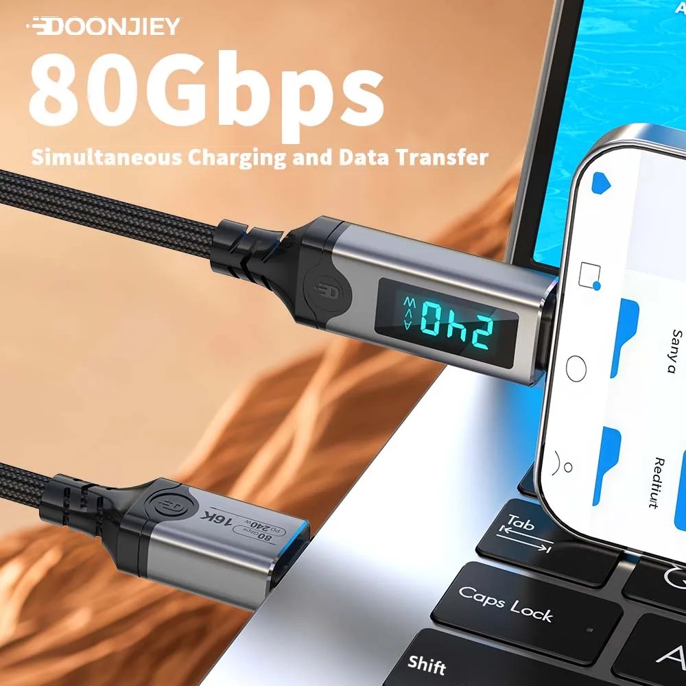 Kabel USB Type C PD240W Pengis - Home Security Robots ulasan dan harga
