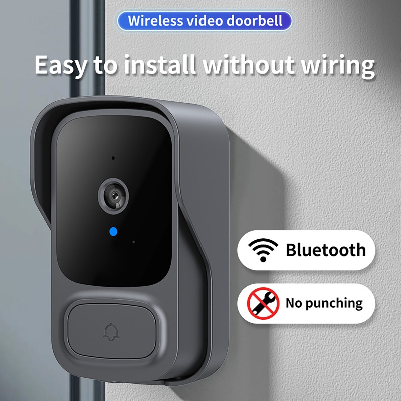 Bel Pintu Nirkabel Tuya Tahan  - Home Security Front Door Camera ulasan dan harga