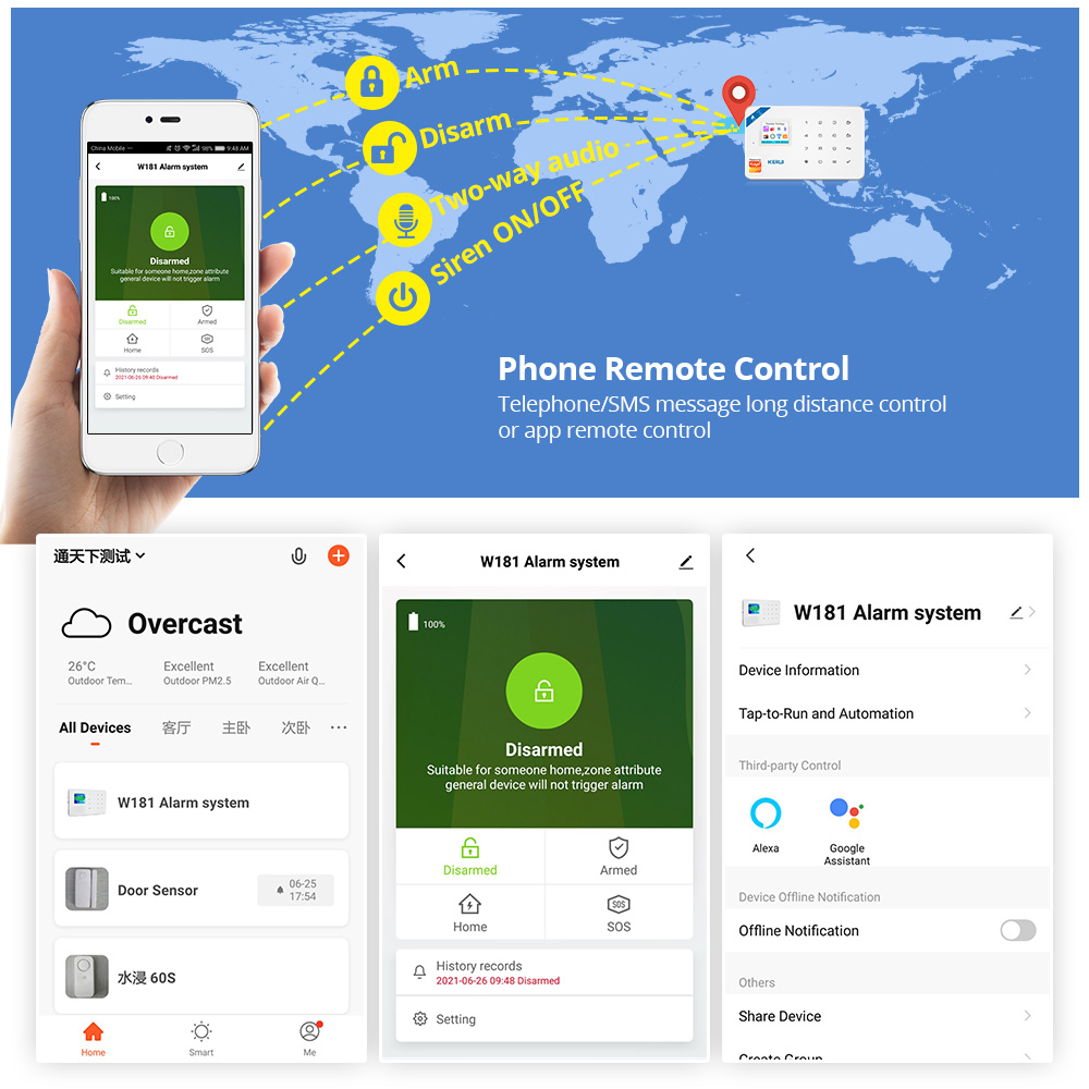 KERUI Kit sistem Alarm keamana - Sim Gsm Alarm ulasan dan harga